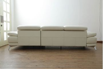 中古　総本革(レザー)　イタリア　NICOLETTI HOME(ニコレッティ)　Domus(ドムス)　快適な座り心地と高級感ある空間を演出してくれる2.5Pソファセット(カウチソファ、ワンアーム、2人掛け、3人掛け)(定価約80万円)(R-070580)