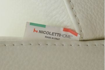 中古　総本革(レザー)　イタリア　NICOLETTI HOME(ニコレッティ)　Domus(ドムス)　快適な座り心地と高級感ある空間を演出してくれる2.5Pソファセット(カウチソファ、ワンアーム、2人掛け、3人掛け)(定価約80万円)(R-070580)