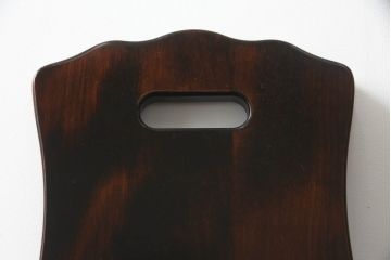 和製ビンテージ　神居民芸家具　気品漂う和モダンなチェア(椅子、イス、ダイニングチェア、板座チェア、ヴィンテージ)(R-070582)