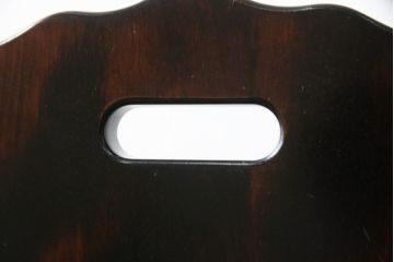 和製ビンテージ　神居民芸家具　気品漂う和モダンなチェア(椅子、イス、ダイニングチェア、板座チェア、ヴィンテージ)(R-070582)