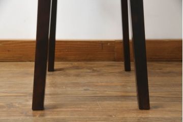 和製ビンテージ　神居民芸家具　気品漂う和モダンなチェア(椅子、イス、ダイニングチェア、板座チェア、ヴィンテージ)(R-070582)