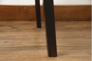 和製ビンテージ　神居民芸家具　気品漂う和モダンなチェア(椅子、イス、ダイニングチェア、板座チェア、ヴィンテージ)(R-070582)