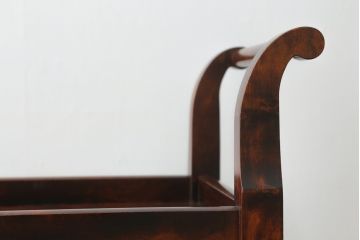 和製ビンテージ　九州民芸家具　落ち着いた色合いが品を感じさせるキャスターワゴン(キッチンワゴン、トロリー、サイドテーブル、ヴィンテージ)(R-070587)