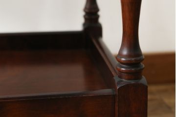 和製ビンテージ　九州民芸家具　落ち着いた色合いが品を感じさせるキャスターワゴン(キッチンワゴン、トロリー、サイドテーブル、ヴィンテージ)(R-070587)