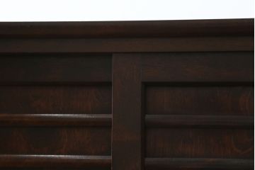 和製ビンテージ　九州民芸家具　和モダン空間づくりにおすすめ!　落ち着いた色合いが魅力の上品な下駄箱(収納棚、ヴィンテージ)(R-070588)
