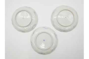 幕末期　伊万里　色絵　染付　約22cm　7寸　煌びやかな金彩が魅力的な中皿3枚セット(獅子、松竹、和食器、七寸)(R-070633)