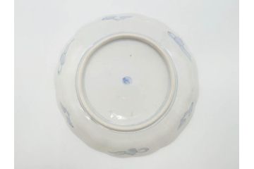 幕末期　伊万里　色絵　染付　約22cm　7寸　煌びやかな金彩が魅力的な中皿3枚セット(獅子、松竹、和食器、七寸)(R-070633)