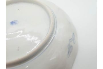 幕末期　伊万里　色絵　染付　約22cm　7寸　煌びやかな金彩が魅力的な中皿3枚セット(獅子、松竹、和食器、七寸)(R-070633)