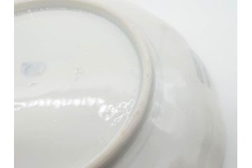 幕末期　伊万里　色絵　染付　約22cm　7寸　煌びやかな金彩が魅力的な中皿3枚セット(獅子、松竹、和食器、七寸)(R-070634)
