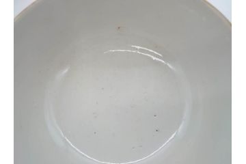 幕末〜明治期　伊万里　金彩　約14cm　4.4寸　華やかな色絵が食卓に彩を与える蓋付き茶碗3客セット(獅子、松竹、和食器、四寸四分)(R-070636)