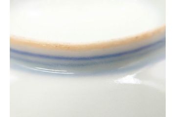 江戸期　古伊万里　染付　約16cm　5.1寸　縁起のいい絵柄が魅力的な中皿5枚セット(寿字、和食器、和皿、五寸一分)(R-070639)