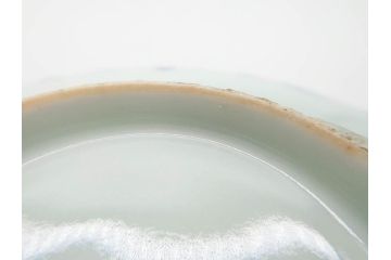 江戸期　古伊万里　染付　約16cm　5.1寸　縁起のいい絵柄が魅力的な中皿5枚セット(寿字、和食器、和皿、五寸一分)(R-070640)