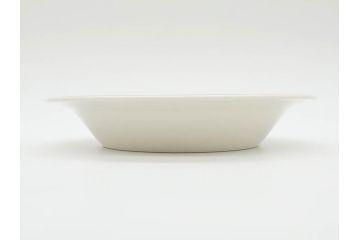 ARABIA FINLAND　Krokus(クロッカス)　シンプルなデザインで取り入れやすいスーププレート2枚&持ち手付きボウルセット(スープ皿、グラタン皿、グリーン・ブルーライン、アラビア、フィンランド、北欧食器)(R-070641)