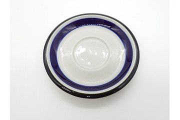 ARABIA FINLAND　saara(サーラ)　大胆に描かれた花模様と深みのある色合いが素敵なカップ&ソーサー4客セット(アラビア、フィンランド、北欧食器、C&S)(R-070642)