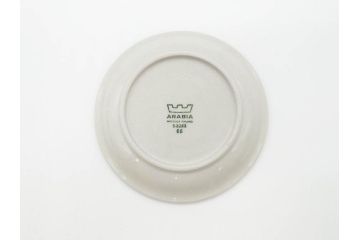 ARABIA FINLAND　saara(サーラ)　大胆に描かれた花模様と深みのある色合いが素敵なカップ&ソーサー4客セット(アラビア、フィンランド、北欧食器、C&S)(R-070642)