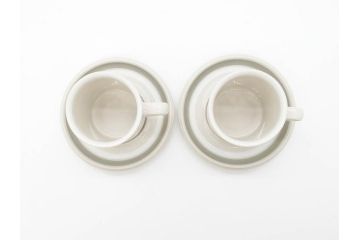 ARABIA FINLAND　salla(サーラ)　優しい色合いが落ち着いた雰囲気を醸し出すカップ&ソーサー2客セット(アラビア、フィンランド、北欧食器、C&S)(R-070643)