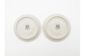 ARABIA FINLAND　salla(サーラ)　優しい色合いが落ち着いた雰囲気を醸し出すカップ&ソーサー2客セット(アラビア、フィンランド、北欧食器、C&S)(R-070643)