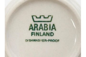 ARABIA FINLAND　salla(サーラ)　優しい色合いが落ち着いた雰囲気を醸し出すカップ&ソーサー2客セット(アラビア、フィンランド、北欧食器、C&S)(R-070643)