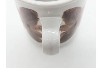 ARABIA FINLAND　Rosmarin(ロスマリン)　Ulla Procope(ウラ・プロコッペ)　温かみのあるブラウン色が魅力のティーカップ・コーヒーカップ&ソーサー3客セット(アラビア、フィンランド、Sモデル、北欧食器、C&S、ローズマリー)(R-070645)
