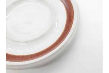 ARABIA FINLAND　Rosmarin(ロスマリン)　Ulla Procope(ウラ・プロコッペ)　温かみのあるブラウン色が魅力のティーカップ・コーヒーカップ&ソーサー3客セット(アラビア、フィンランド、Sモデル、北欧食器、C&S、ローズマリー)(R-070645)