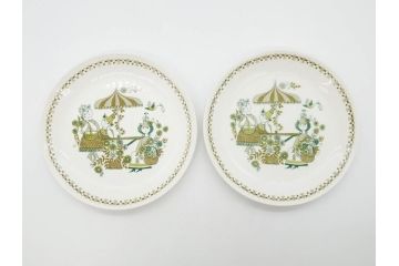 Figgjo(フィッギオ)　Market(マーケット)　可愛らしいデザインが食卓のアクセントになるカップ&ソーサー2客・プレート2枚・バターケースセット(C&S、皿、北欧食器、Turi design)(R-070646)