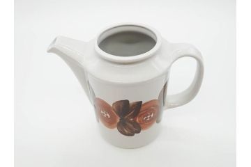 ARABIA FINLAND　Rosmarin(ロスマリン)　Ulla Procope(ウラ・プロコッペ)　一つ一つ丁寧に描かれた優しい印象のコーヒーポット(アラビア、フィンランド、Sモデル、北欧食器、ティーポット、ローズマリー)(R-070648)