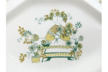 Figgjo(フィッギオ)　Market(マーケット)　仕切り付きで使いやすいランチプレート4枚セット(皿、北欧食器、Turi design)(R-070649)