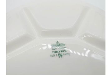 Figgjo(フィッギオ)　Market(マーケット)　仕切り付きで使いやすいランチプレート4枚セット(皿、北欧食器、Turi design)(R-070649)