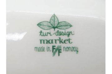 Figgjo(フィッギオ)　Market(マーケット)　仕切り付きで使いやすいランチプレート4枚セット(皿、北欧食器、Turi design)(R-070649)