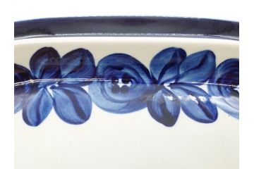 ARABIA FINLAND　Anemone(アネモネ)　Ulla Procope(ウラ・プロコッペ)　濃淡の色使いが美しいオーバルプレート(アラビア、フィンランド、Sモデル、北欧食器、大皿)(R-070650)