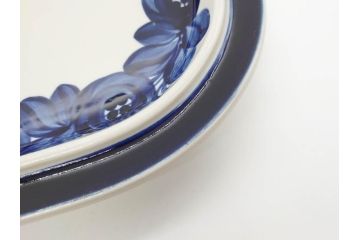 ARABIA FINLAND　Anemone(アネモネ)　Ulla Procope(ウラ・プロコッペ)　濃淡の色使いが美しいオーバルプレート(アラビア、フィンランド、Sモデル、北欧食器、大皿)(R-070650)