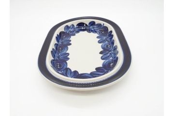 ARABIA FINLAND　Anemone(アネモネ)　Ulla Procope(ウラ・プロコッペ)　濃淡の色使いが美しいオーバルプレート(アラビア、フィンランド、Sモデル、北欧食器、大皿)(R-070650)