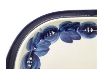 ARABIA FINLAND　Anemone(アネモネ)　Ulla Procope(ウラ・プロコッペ)　濃淡の色使いが美しいオーバルプレート(アラビア、フィンランド、Sモデル、北欧食器、大皿)(R-070651)