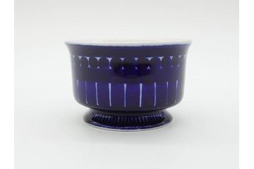 ARABIA FINLAND　Valencia (バレンシア)　Ulla Procope(ウラ・プロコッペ)　美しい青色が上品な雰囲気を高めるカップ&ソーサー6客セット(アラビア、フィンランド、北欧食器、C&S)(R-070652)
