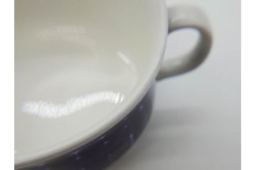 ARABIA FINLAND　Valencia (バレンシア)　Ulla Procope(ウラ・プロコッペ)　美しい青色が上品な雰囲気を高めるカップ&ソーサー6客セット(アラビア、フィンランド、北欧食器、C&S)(R-070652)