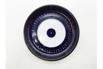 ARABIA FINLAND　Valencia (バレンシア)　Ulla Procope(ウラ・プロコッペ)　美しい青色が上品な雰囲気を高めるカップ&ソーサー6客セット(アラビア、フィンランド、北欧食器、C&S)(R-070652)