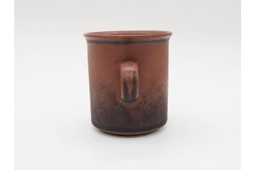 ARABIA FINLAND　Ruska(ルスカ)　Ulla Procope(ウラ・プロコッペ)　一つ一つ違う模様が魅力的で温かみのあるコーヒーカップ&ソーサー4客セット(アラビア、フィンランド、Sモデル、北欧食器、C&S)(R-070653)