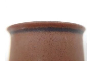 ARABIA FINLAND　Ruska(ルスカ)　Ulla Procope(ウラ・プロコッペ)　一つ一つ違う模様が魅力的で温かみのあるコーヒーカップ&ソーサー4客セット(アラビア、フィンランド、Sモデル、北欧食器、C&S)(R-070653)