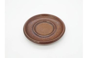 ARABIA FINLAND　Ruska(ルスカ)　Ulla Procope(ウラ・プロコッペ)　一つ一つ違う模様が魅力的で温かみのあるコーヒーカップ&ソーサー4客セット(アラビア、フィンランド、Sモデル、北欧食器、C&S)(R-070653)