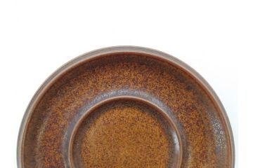 ARABIA FINLAND　Ruska(ルスカ)　Ulla Procope(ウラ・プロコッペ)　一つ一つ違う模様が魅力的で温かみのあるコーヒーカップ&ソーサー4客セット(アラビア、フィンランド、Sモデル、北欧食器、C&S)(R-070653)