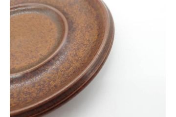 ARABIA FINLAND　Ruska(ルスカ)　Ulla Procope(ウラ・プロコッペ)　一つ一つ違う模様が魅力的で温かみのあるコーヒーカップ&ソーサー4客セット(アラビア、フィンランド、Sモデル、北欧食器、C&S)(R-070653)