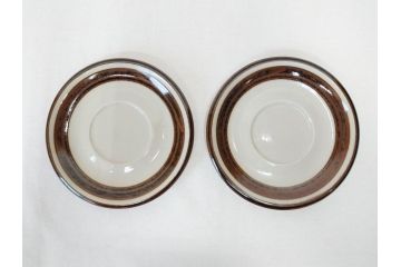 ARABIA FINLAND　Karelia(カレリア)　シンプルかつ存在感のある佇まいが魅力的なカップ&ソーサー2客・プレート5枚セット(アラビア、フィンランド、C&S、スーププレート、スープ皿、北欧食器)(R-070654)