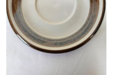 ARABIA FINLAND　Karelia(カレリア)　シンプルかつ存在感のある佇まいが魅力的なカップ&ソーサー2客・プレート5枚セット(アラビア、フィンランド、C&S、スーププレート、スープ皿、北欧食器)(R-070654)