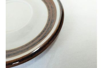 ARABIA FINLAND　Karelia(カレリア)　シンプルかつ存在感のある佇まいが魅力的なカップ&ソーサー2客・プレート5枚セット(アラビア、フィンランド、C&S、スーププレート、スープ皿、北欧食器)(R-070654)