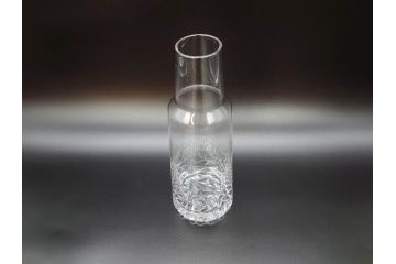 デンマーク　Stelton(ステルトン)　なめらかなフォルムが美しいカラフェ&グラス4客セット(ピッチャー、デキャンタ、デカンタ、水差し、ジャグ、ウォーターポット、ボトル、フラワーベース、ガラス、ワイン、北欧食器、箱付き)(R-070657)