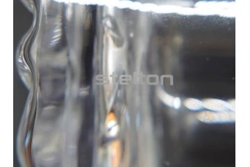 デンマーク　Stelton(ステルトン)　なめらかなフォルムが美しいカラフェ&グラス4客セット(ピッチャー、デキャンタ、デカンタ、水差し、ジャグ、ウォーターポット、ボトル、フラワーベース、ガラス、ワイン、北欧食器、箱付き)(R-070657)