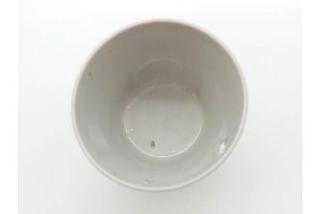 江戸期　古伊万里　染付　落ち着いた色合いが和の雰囲気を醸し出す猪口2客セット(大根文?、竹文、トンボ、お猪口、おちょこ、湯呑、和食器)(R-070658)