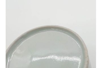 江戸期　古伊万里　染付　落ち着いた色合いが和の雰囲気を醸し出す猪口2客セット(大根文?、竹文、トンボ、お猪口、おちょこ、湯呑、和食器)(R-070658)
