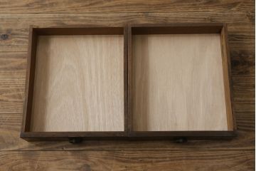 和製アンティーク　ナラ材　レトロな雰囲気たっぷりな文机(座卓、ローテーブル、センターテーブル)(R-070699)