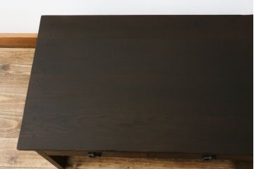 和製アンティーク　ナラ材　レトロな雰囲気たっぷりな文机(座卓、ローテーブル、センターテーブル)(R-070699)